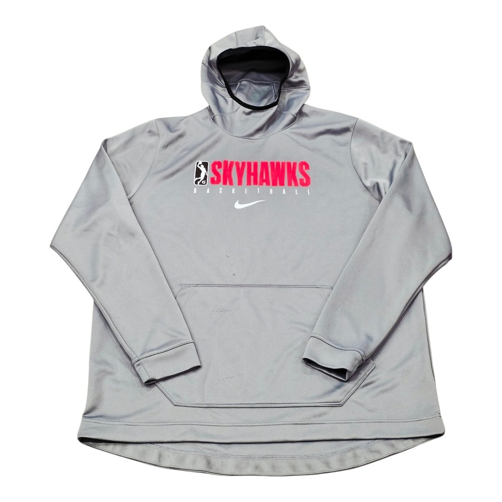 Men's Nike College Park Skyhawks G League Basketball Pullover Hoodie Gray Sz 2XL